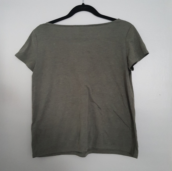 Divided Olive Green Basic T Shirt Top - Picture 2 of 4
